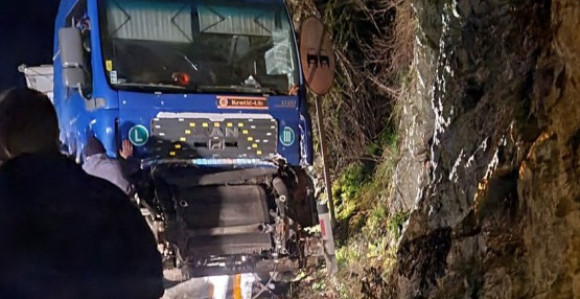 Sudar šlepera u kanjonu Tijesno kod Banjaluke