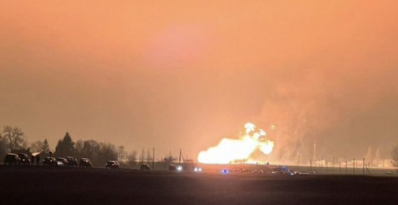 Eksplodirao gasovod, plamen visok 50 metara