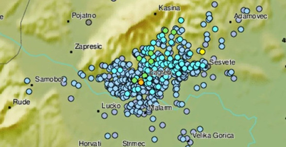HR: Registrovan slab zemljotres kod Zagreba