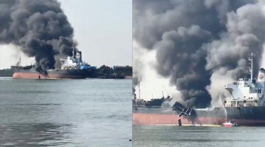 Запалио се нафтни танкер, једна особа погинула (ВИДЕО)