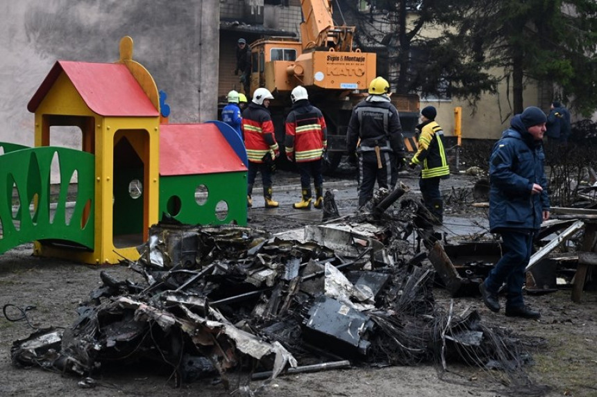 U padu helikoptera poginuo cijeli vrh ukrajinskog MUP-a