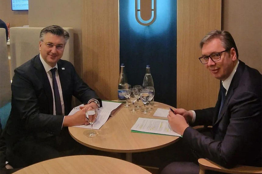 Vučić i Plenković otkrili šta je tema sastanka u Davosu