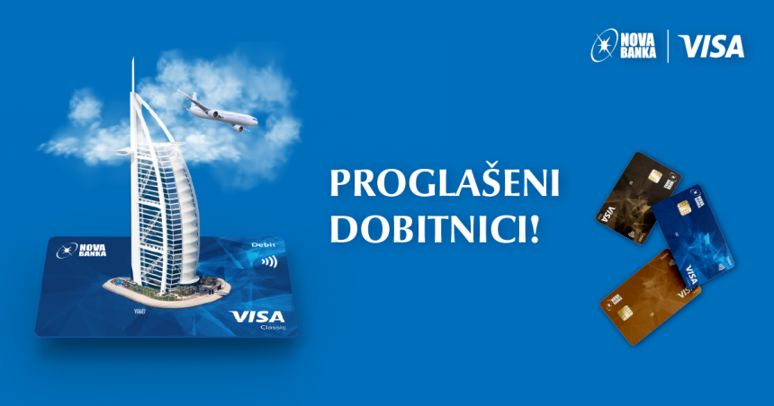 Nova banka proglasila pobjednike u nagradnoj igri „Visa karticom plati, u Dubai svrati“
