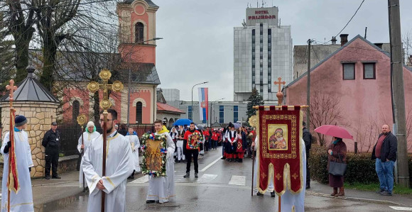 Bogojavljenska litija gradom, izostalo plivanje