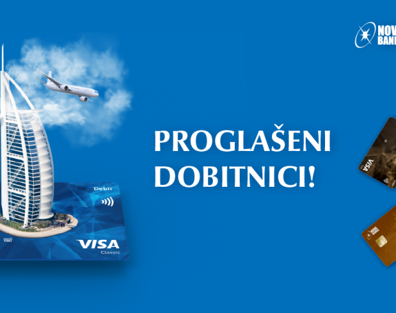 Nova banka proglasila pobjednike u nagradnoj igri „Visa karticom plati, u Dubai svrati“