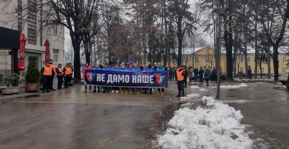Protest RK Borac zbog otimanja imovine (VIDEO)