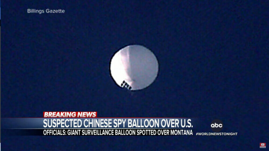 Pentagon: Kineski špijunski balon leti iznad SAD