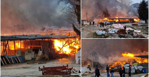 Izgorjelo hiljadu kvadrata pogona za namještaj u Užicu