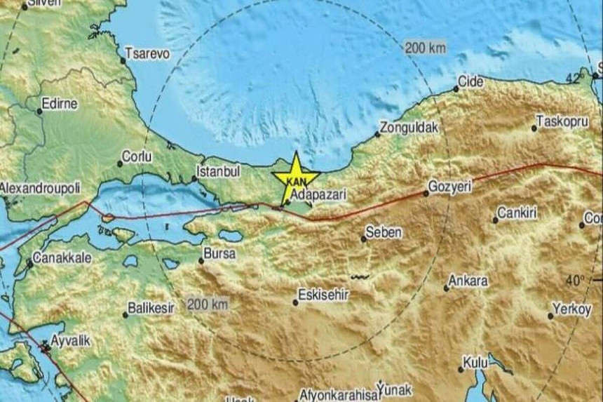 Novi zemljotres u Turskoj, epicentar kod Istanbula