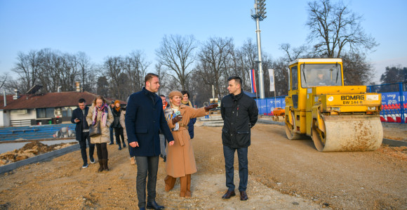 Gradonačelnik obišao radove u Parku M. Stojanović