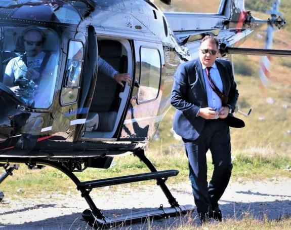 Додик о трошку грађана користио хеликоптер да обилази предизборне скупове