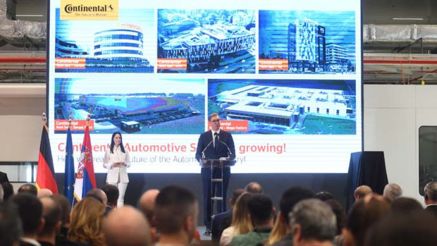 Vučić na otvaranju fabrike Kontinental: "U Novom Sadu se pravi istorija..."
