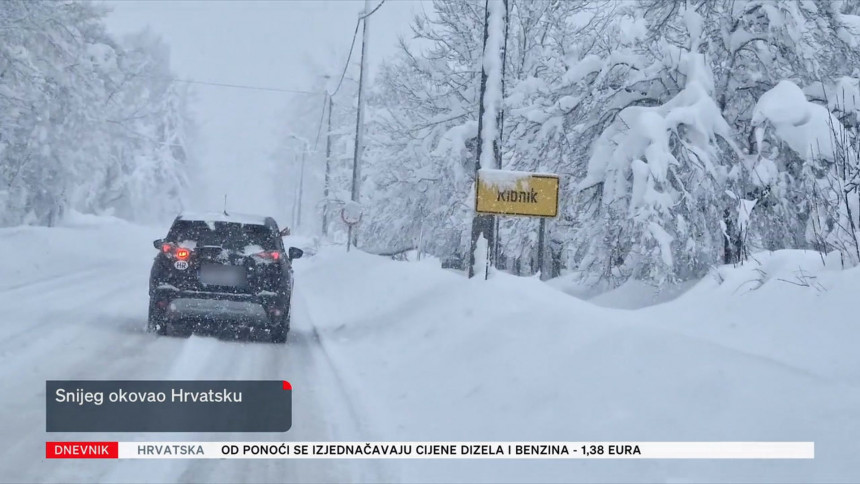 Hrvatska se i dalje bori sa obilnim snijegom