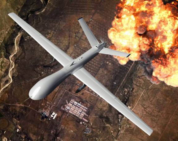 Sudar ruskog borbenog aviona i američkog drona