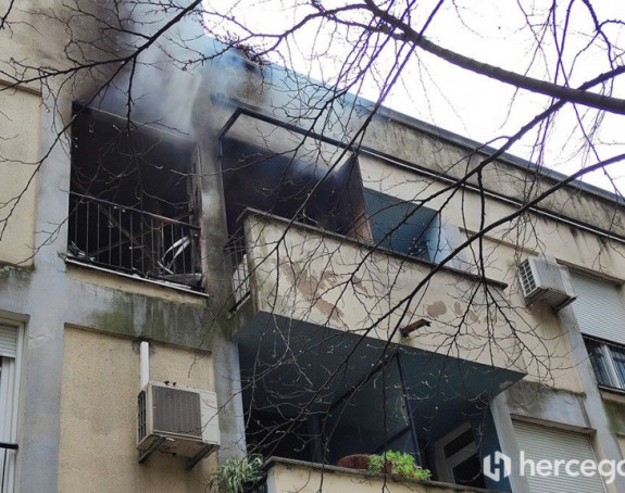 Изгорио стан у Мостару - троје повријеђено