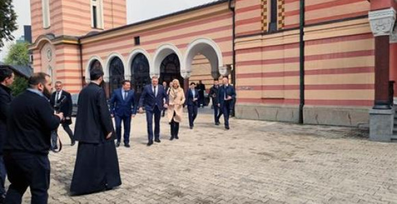 Врх Српске на свечаном ручку са члановима Синода СПЦ