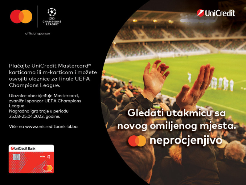 Mastercard i UniCredit vas vode na finale UEFA Champions League