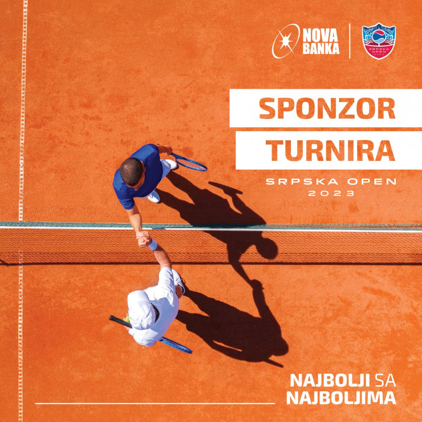 Нова банка спонзор тениског турнира Српска Опен