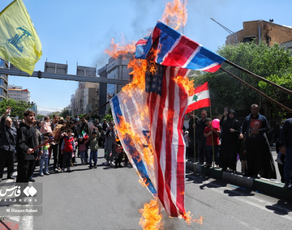 Dani visokih tenzija, gorjele zastave Amerike i Izraela