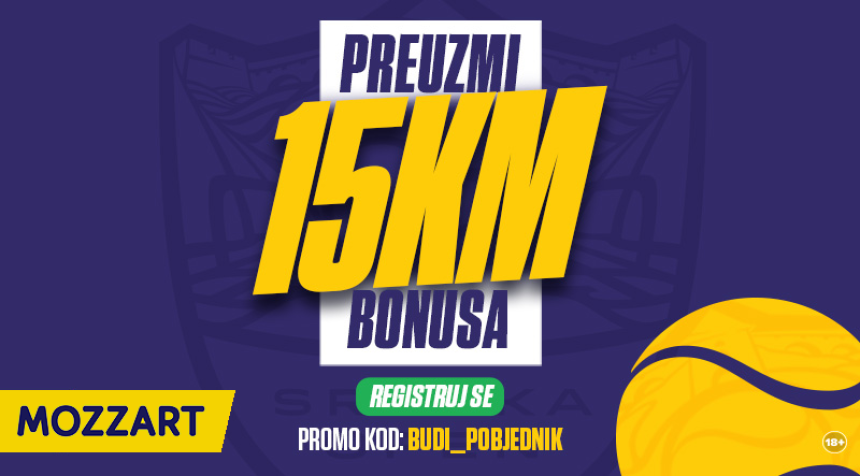 Mozzart ponovo časti! Preuzmi 15 KM bonusa