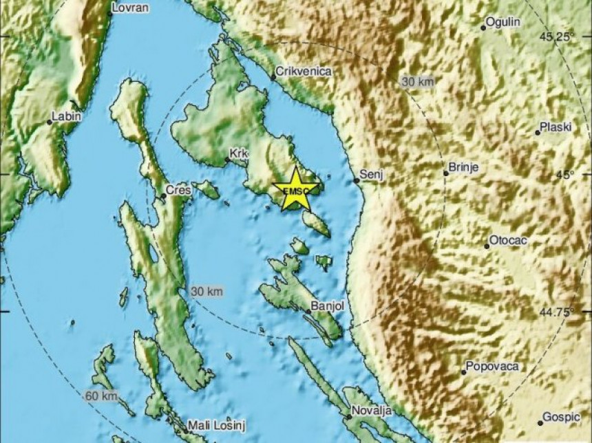 Treći zemljotres u Hrvatskoj u dva dana