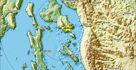 Трећи земљотрес у Хрватској у два дана
