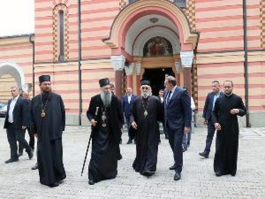 BL: Susret Dodika i episkopa Jefrema sa patrijarhom