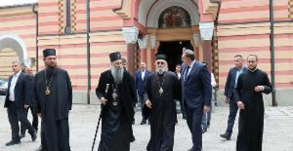 BL: Susret Dodika i episkopa Jefrema sa patrijarhom