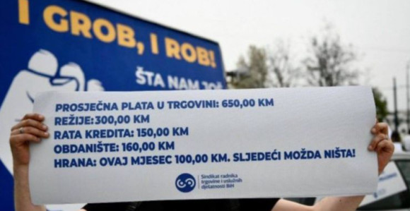 Protestni uranak Sindikata radnika trgovine u SA