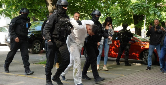 Uroš B. doveden u policijsku stanicu (VIDEO)