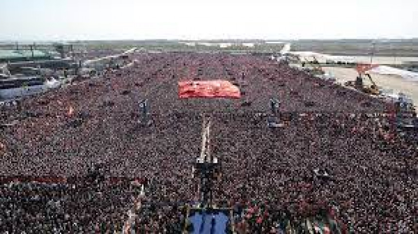 На Ердоганов митинг дошло 1,7 милиона људи