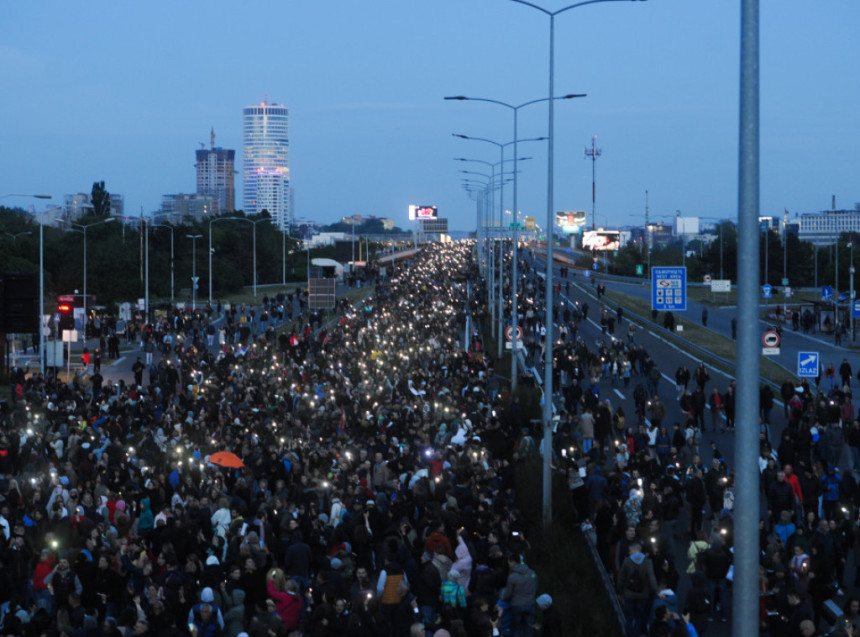 Završen protest na Gazeli, saobraćaj se normalizuje