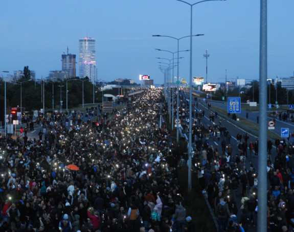 Završen protest na Gazeli, saobraćaj se normalizuje