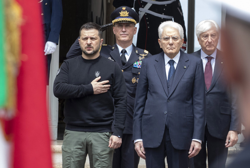 Zelenski u Rimu: Italijanski zvaničnici na strani Ukrajine
