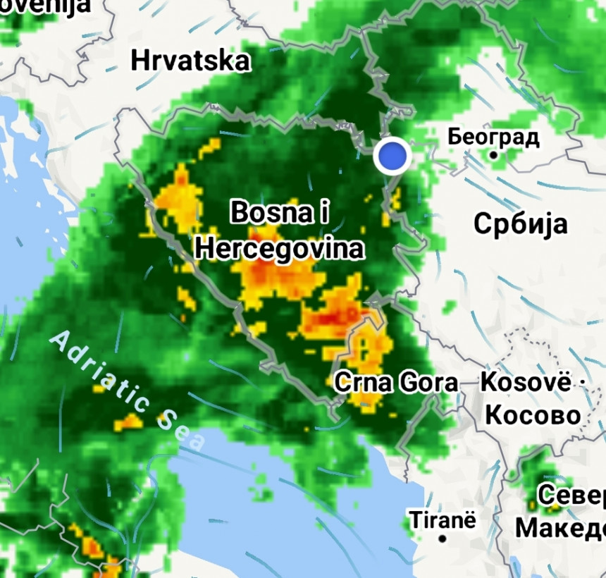 U naredna 24 sata obilne padavine širom BiH