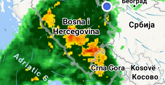 U naredna 24 sata obilne padavine širom BiH