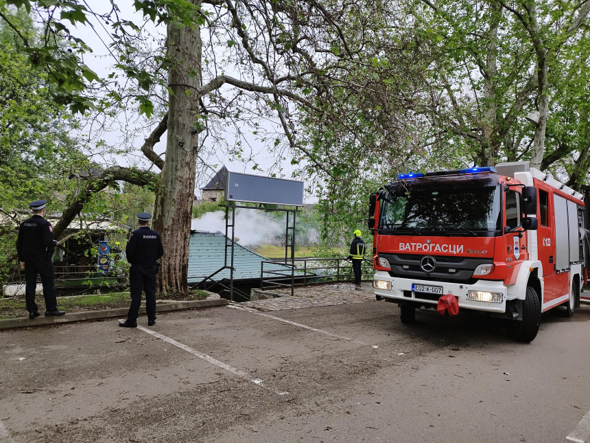 Пожар на сплаву у Бањалуци, нема повријеђених