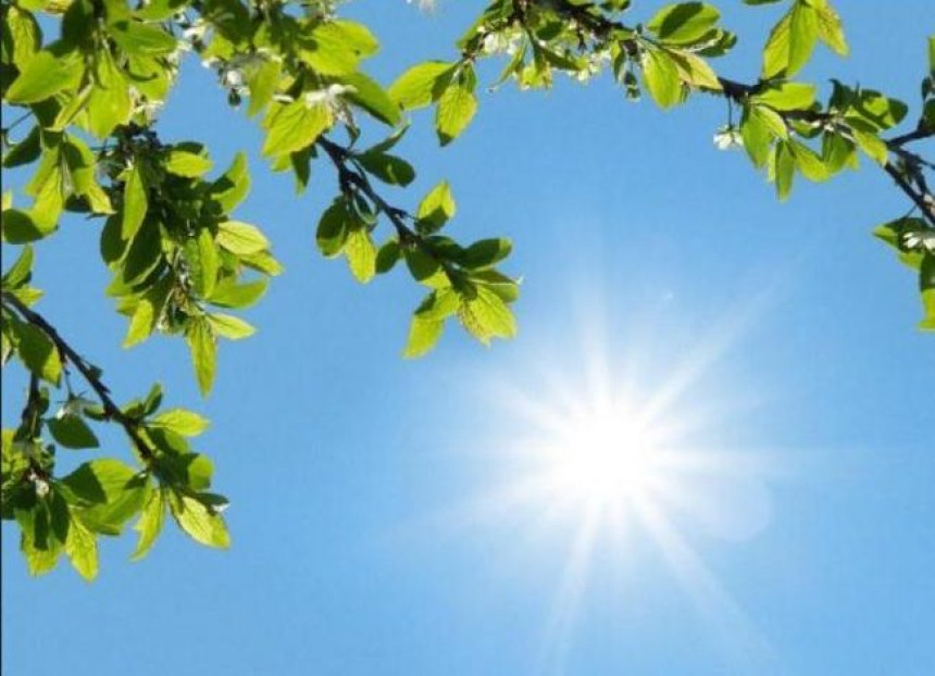 Данас сунчано и топло вријеме, киша послије подне