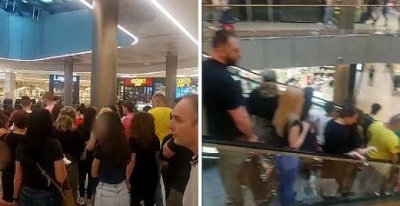 Evakuisan tržni centar: Slučajno se uključio alarm