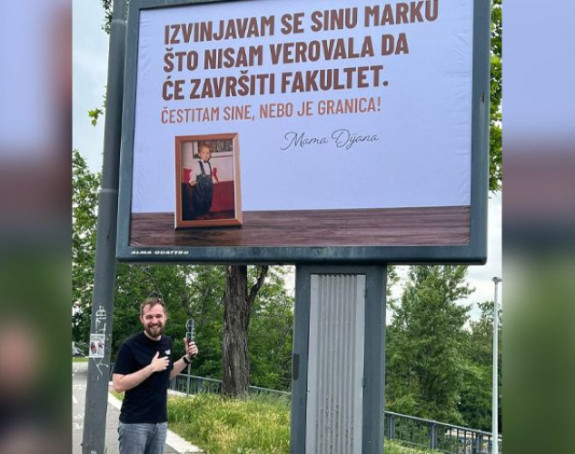 Ovo je Marko kojem je majka na bilbordu uputila izvinjenje