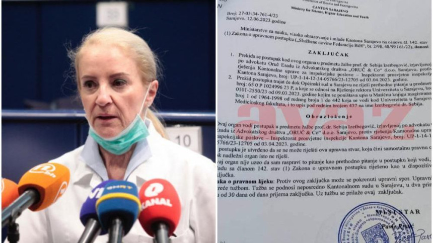 Obustavljen postupak protiv Sebije Izetbegović