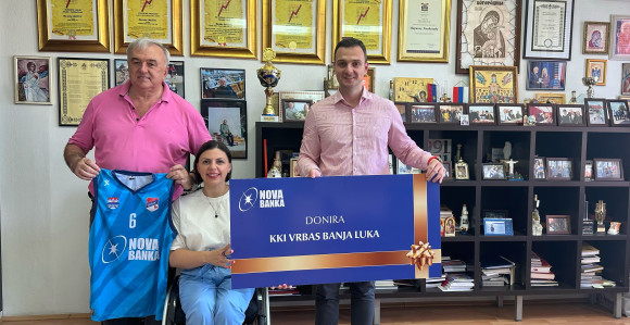 Nova banka uručila donaciju Košarkaškom klubu invalida „Vrbas”