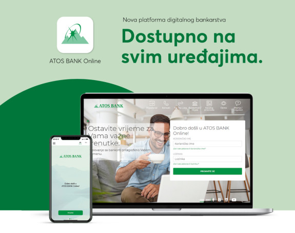 Nova platforma digitalnog bankarstva - ATOS BANK Online