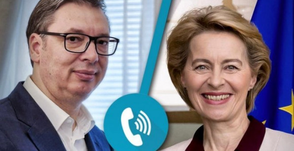 Vučić razgovarao sa Fon der Lajen o situaciji na KiM