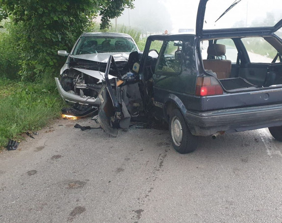 Težak sudar kod Bratunca: Vatrogasci izvukli povrijeđene