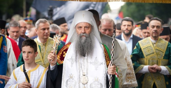 Gračanica: Patrijarh Porfirije služi svetu liturgiju