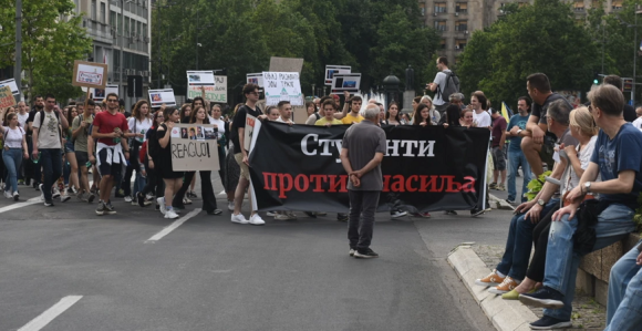 Beograd: Deveti protest "Srbija protiv nasilja"