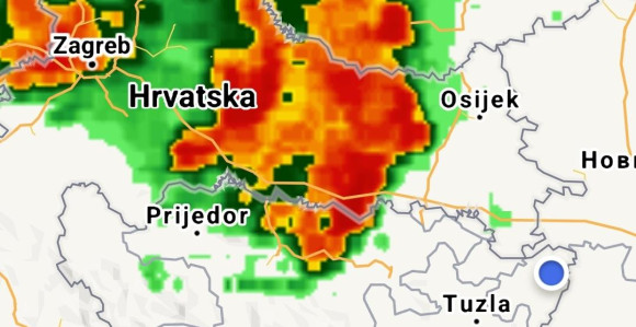 Upozorenje na olujno nevrijeme