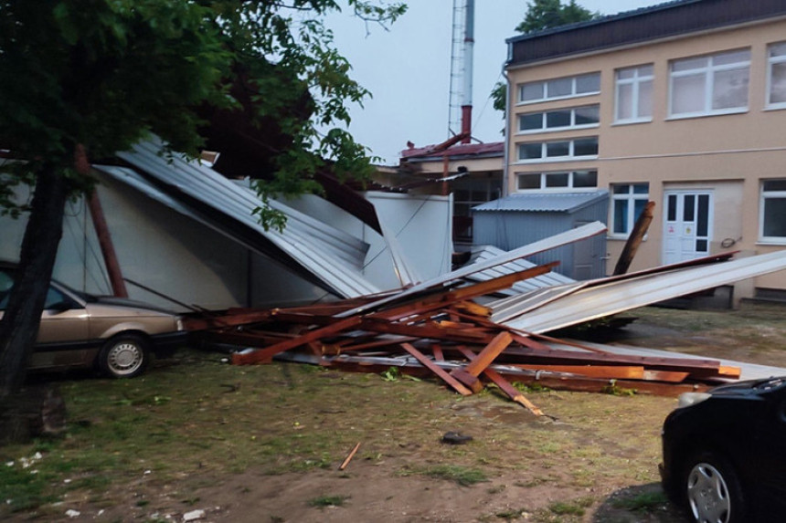 Najviše štete od nevremena u Šamcu, Bijeljini, i Banjaluci