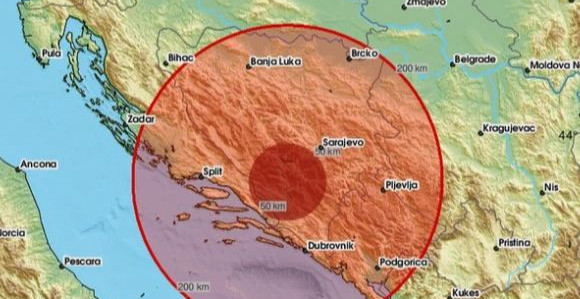 Područje Mostara rano jutros pogodio zemljotres